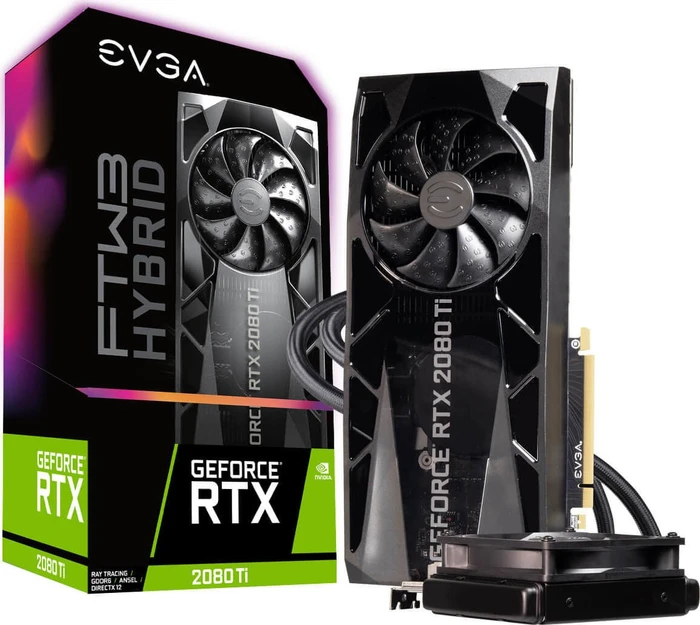 EVGA GeForce RTX 2080 Ti FTW3 Ultra Hybrid Gaming, 11GB GDDR6, HDMI, USB-C, 3x DP