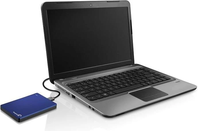 Seagate Backup Plus Slim Portable, blau, 1TB, USB 3.0 Micro-B