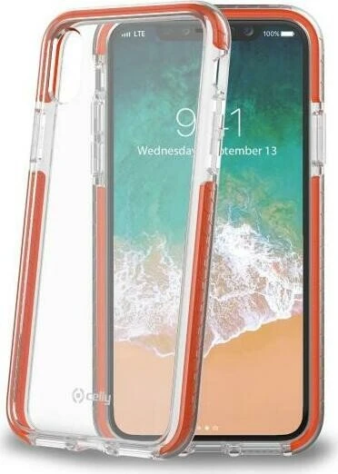 Celly Hexagon2 für Apple iPhone X orange