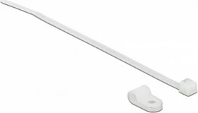 DeLOCK Befestigungsschelle 4.8mm mit Kabelbinder, 2.5mm, 150mm, weiß, 10 Stück