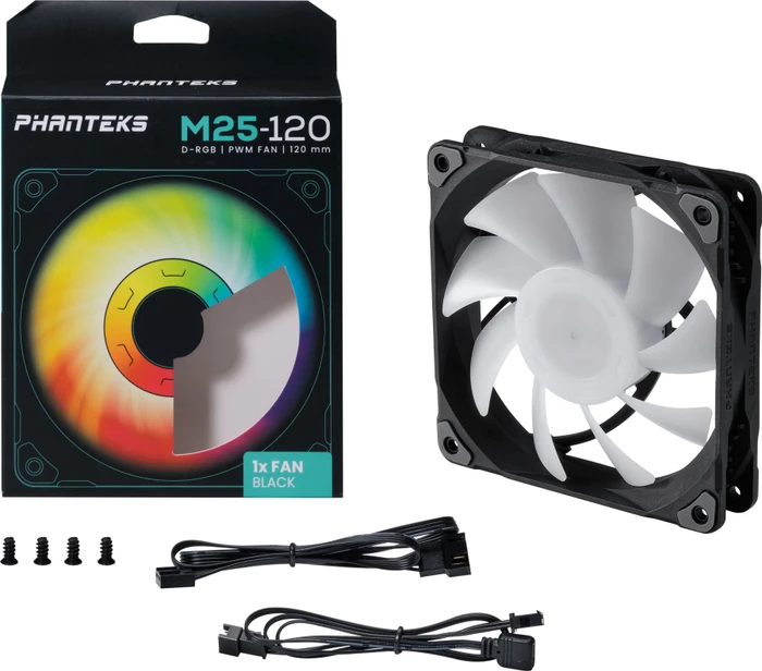 Phanteks M25-120 PWM D-RGB, schwarz, 120mm