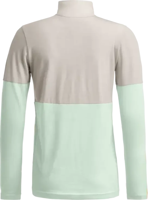 Ortovox 185 Rock'n'Wool Zip Neck Funktionsshirt langarm white tea (Damen)