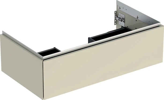 Geberit ONE Unterschrank für Waschtisch, mit einer Schublade, 90cm, sandgrau/lackiert hochglanz
