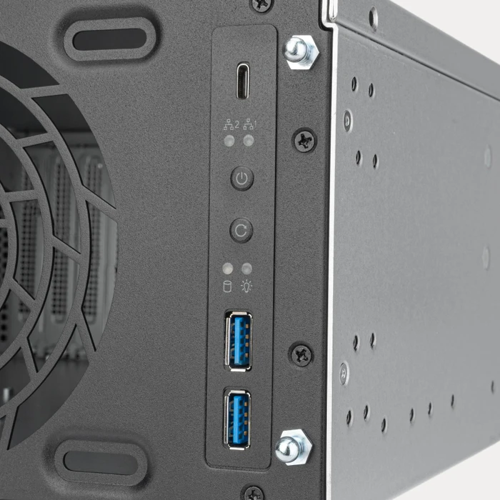 SilverStone RM31-MINI, Rackmount Server, schwarz/grau, 3HE, SFX-L