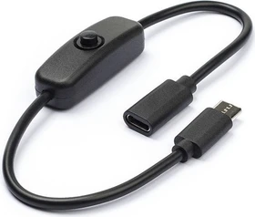 USB-C Ladekabel mit Schalter, 27cm (verschiedene Markenbezeichnungen)