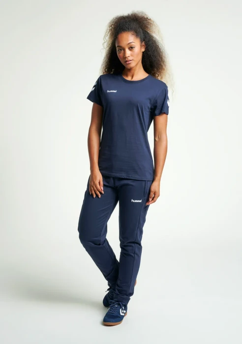 hummel GO Cotton T-Shirt kurzarm marine