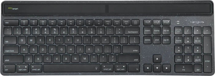 Targus EcoSmart Solar Keyboard, schwarz, Bluetooth, UK