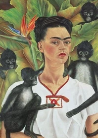Piatnik Frida Kahlo - Selbstbildnis mit Affen