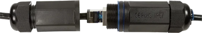 LogiLink Outdoor Patchkabel, Cat6a, S/FTP, RJ-45/RJ-45, 20m, schwarz