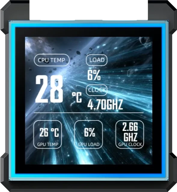 Lian Li HydroShift II LCD-S 360CL, schwarz
