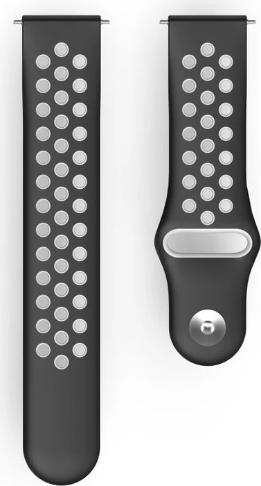 Hama Ersatzarmband Sport für Fitbit Versa 2 grau/schwarz