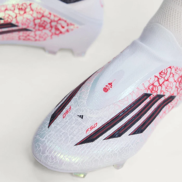 adidas F50 Elite Lamine Yamal Laceless FG cloud white/core black/lucid red