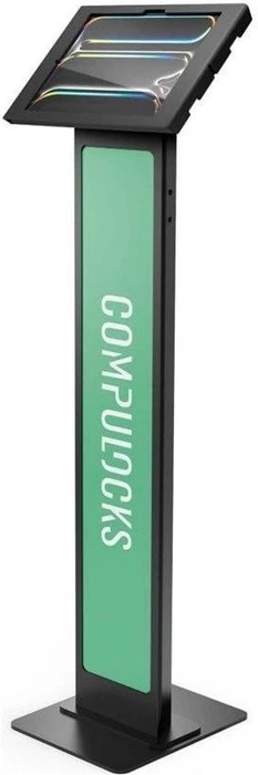Compulocks Apex Enclosure Brandable Floor Stand, Tablet-Stand für Apple iPad Air M2 & M3 2024, schwarz