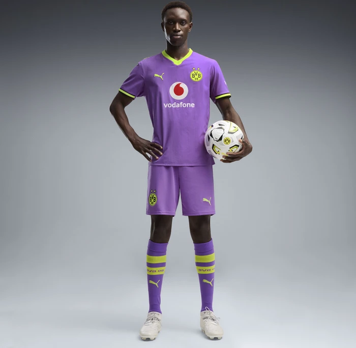 Puma BVB Borussia Dortmund 2026/2027 Heimshorts purple glimmer/yellow alert (Herren)