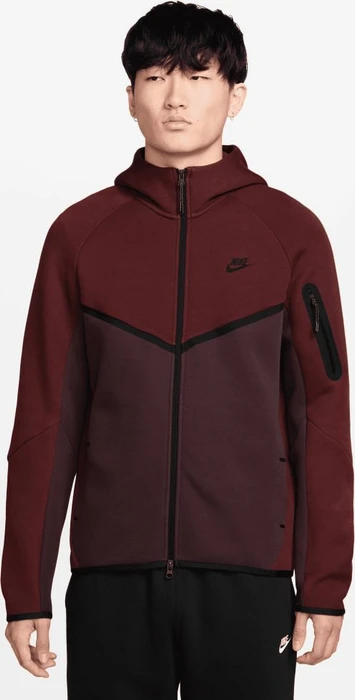 Nike Tech Fleece Windrunner Hoodie dark team red/burgundy crush/black (Herren)