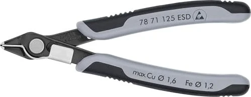 Knipex Electronic Super Knips Elektronik-Seitenschneider, 12.5cm