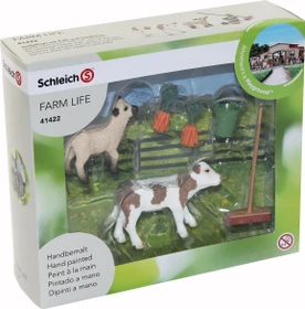 Schleich Farm World - Playset Stallpflege mit Kalb und Schäfchen