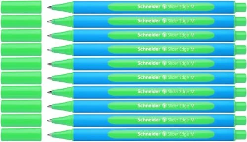 Schneider Slider Edge M Kugelschreiber grün/blau, 10er-Pack