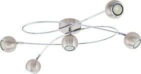 Eglo Locanda Spot 5-flammig nickel/chrom