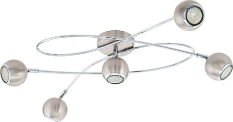 Eglo Locanda Spot 5-flammig nickel/chrom