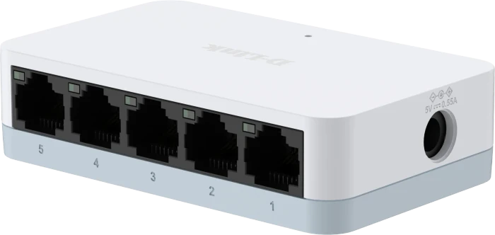 D-Link DES-1000 Desktop Switch, 5x RJ-45