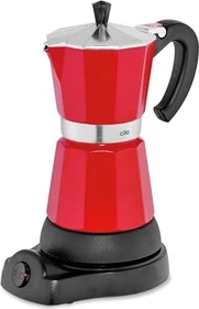 Cilio Classico 6 Elektrischer Espressokocher rot