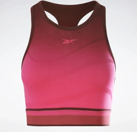 Reebok United By Fitness Seamless Crop Top Funktionsshirt ärmellos maroon/hot pursuit (Damen)