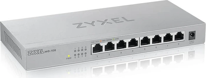 Zyxel MG-108 Desktop 2.5G Switch, 8x RJ-45