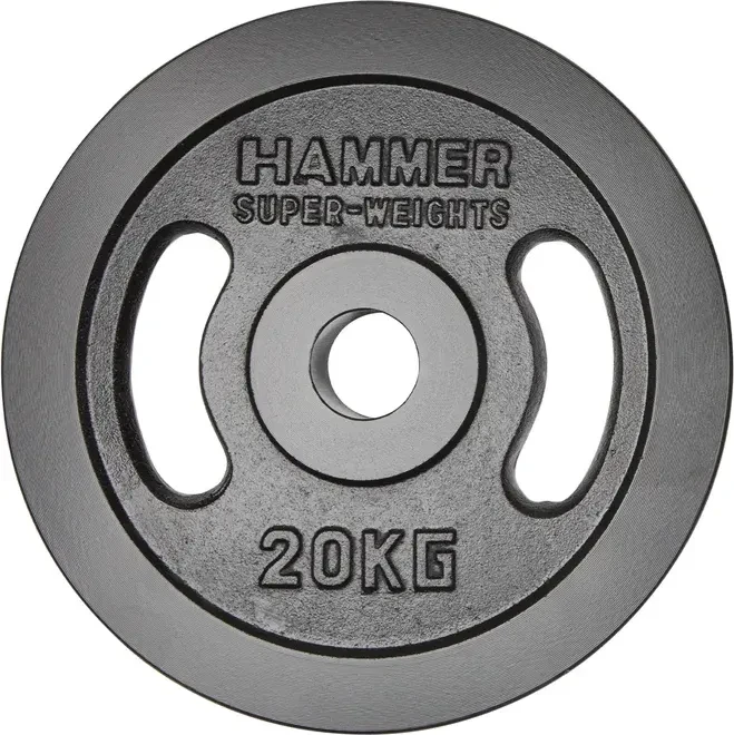 Hammer Gusseisen 50mm Hantelscheibe 20kg
