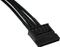 NZXT SATA-Stromadapter 4-Pin [IDE] auf 15-Pin [SATA] 20cm, sleeved schwarz Vorschaubild