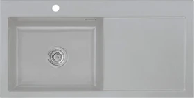 systemceram Mera 100 SL F Einbau Becken links titan