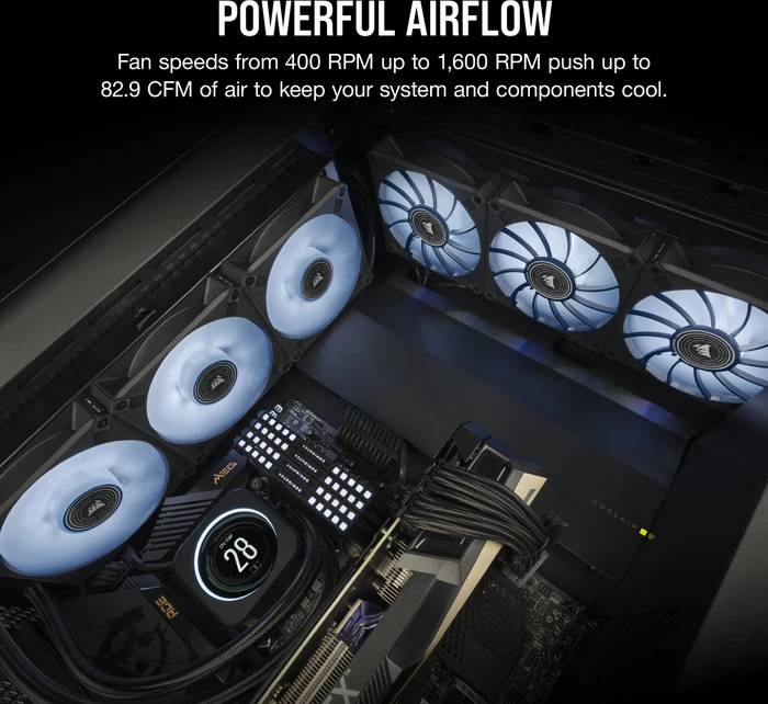 Corsair ML Series ML140 LED Elite White, schwarz, 140mm