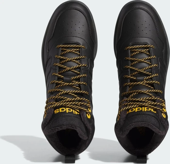adidas Hoops 3.0 Mid Lifestyle Basketball Classic Fur Lining Winterized core black/preloved yellow