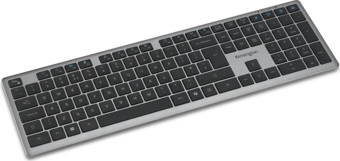 Kensington KB535 EQ Rechargeable Multi-Device Keyboard, Space Grey, USB/Bluetooth, UK