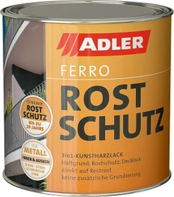 Adler Ferro Rostschutz Metallschutz-Lack schokoladenbraun (RAL8017), 750ml
