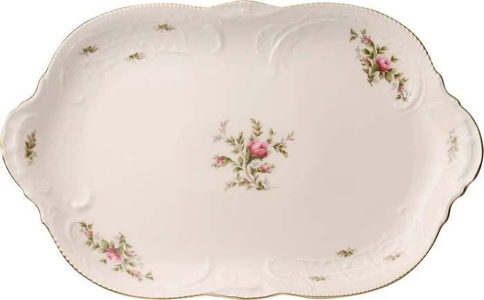 Rosenthal Sanssouci Elfenbein Moosrose Platte 38cm