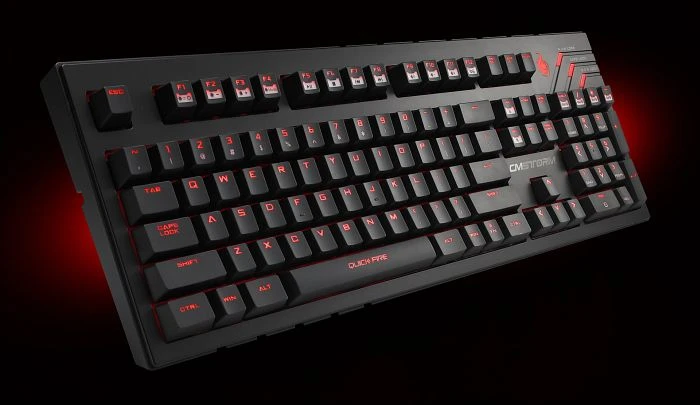 Cooler Master CM Storm Quick Fire Ultimate Red Backlight, MX BROWN, USB, DE