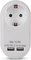 Entac Steckdosenadapter mit 2x USB-A, 1-fach, White Vorschaubild