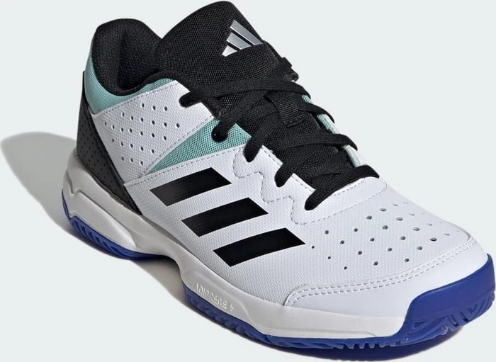 adidas Court Stabil cloud white/core black/lucid blue (Junior)
