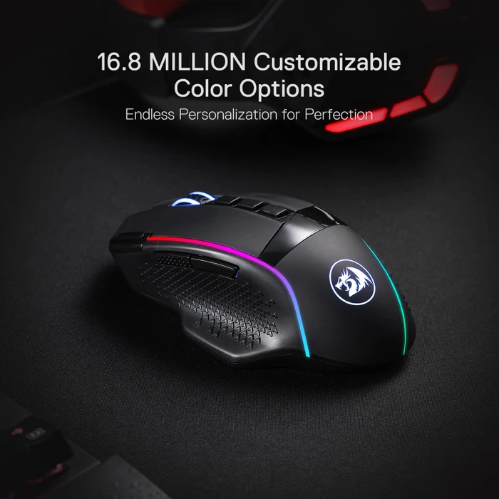 Redragon M991 Wireless Gaming Mouse RGB schwarz, USB