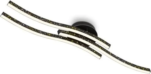 Briloner Rey LED Wand-/Deckenleuchte 19W 80.5cm schwarz