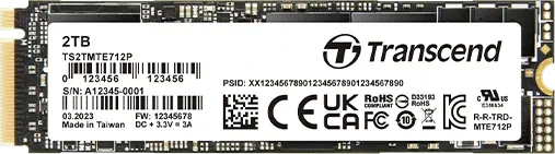 Transcend MTE712P SSD 1TB, M.2 2280 / M-Key / PCIe 4.0 x4