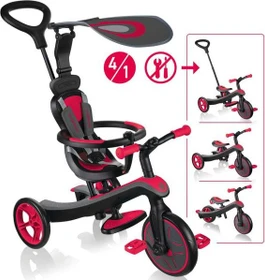 Globber Explorer 4in1 rot/schwarz