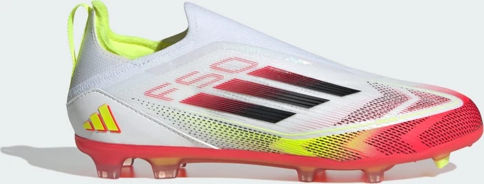 adidas F50 Elite Laceless FG cloud white/core black/solar yellow (Junior)