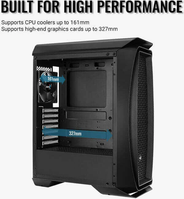 AeroCool Aero One, weiß, Glasfenster