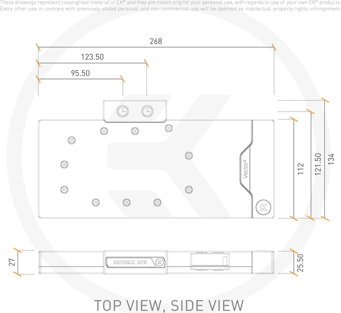 EK Water Blocks Quantum Line EK-Quantum Vector² RE RTX 3080/90 D-RGB, Nickel, Acetal