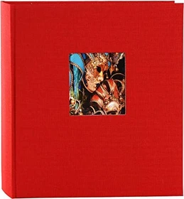 Goldbuch Buch Fotoalbum Bella Vista 30x31 weiße Seiten rot