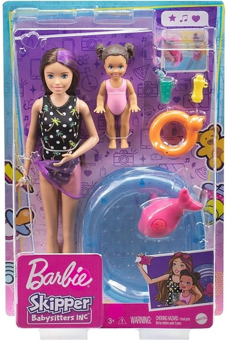 Mattel Barbie - Skipper Babysitters Inc. Puppe Pool-Spielset