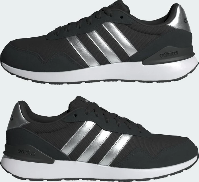 adidas Run 60s 4.0 core black/silver metallic/cloud white (Damen)