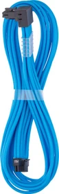 CableMod C-Series Pro ModMesh, 12V-2x6 Kabel, StealthSense, Corsair Type 5, 16-Pin PCIe Stecker auf 16-Pin PCIe 5.1 12V-2x6 Stecker, Adapterkabel, 90°, hellblau, 65cm